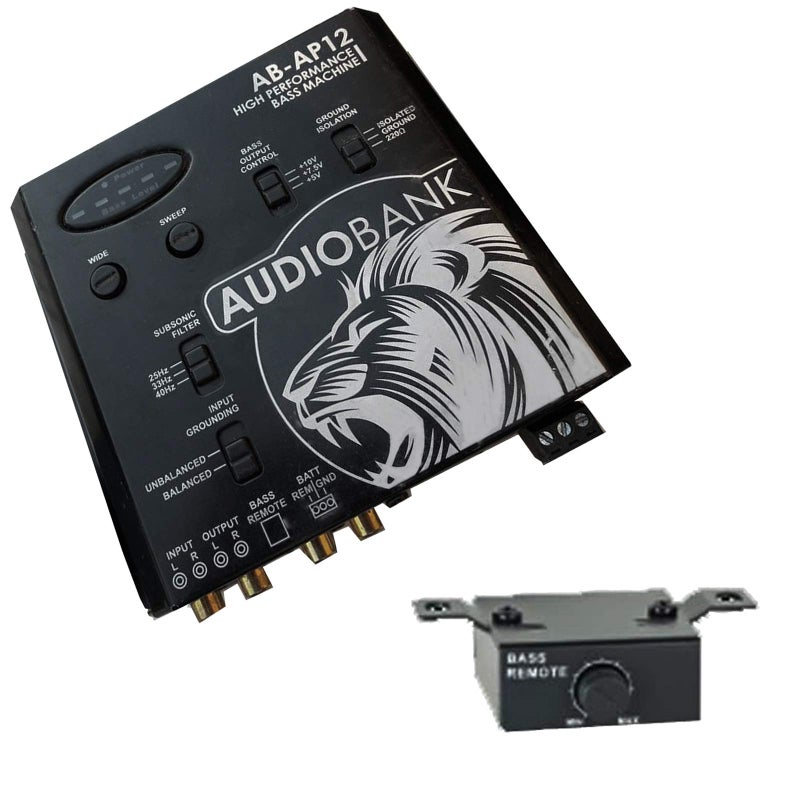 Audiobank High Performance Bass Machine AB-AP12 - Subwoofer Control Features, Equalization Circuit, Dash Mount Remote Control and Bass Indicator - Image 5